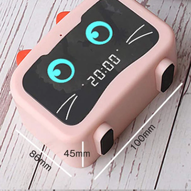 Будильник Радио с Bluetooth кошачьими ушками динамик цифровой fm-радио Hands Free HD вызов USB