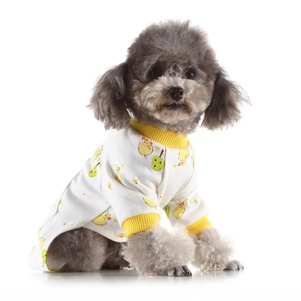 Вязаная Пижама для домашних животных мягкая хлопковая одежда собак с милым