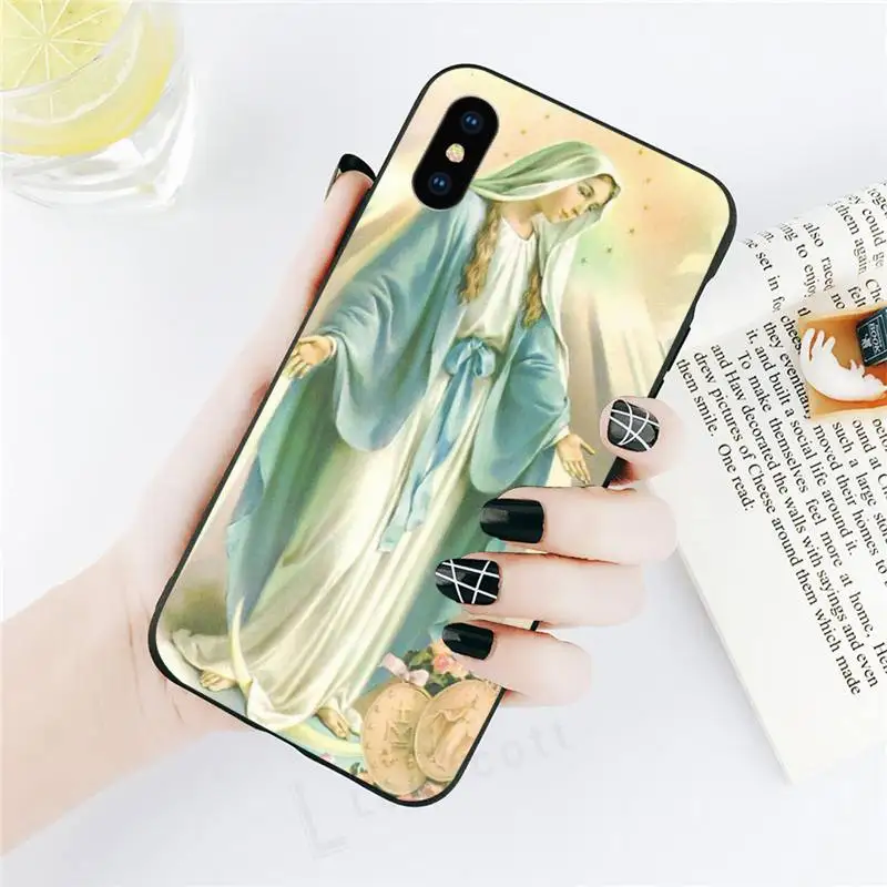 

Virgin Mary Christian Christmas Phone Case for iPhone 11 12 pro XS MAX 8 7 6 6S Plus X 5S SE 2020 XR
