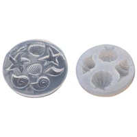 3d conch shell sea starfish resin charms mold diy epoxy resin silicone mold for diy jewelry art mold home decoration