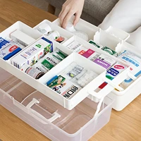 plastic medical box organizer 3 layers multifunctional portable medicine cabinet family emergency kit box storage box tb sale