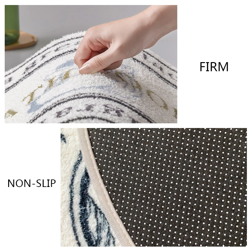 

Nordic Home Decor Fluffy Rug Bathroom Door Entrance Rugs for Bedroom Toilet Door Mat Non-Slip Entrance Door Absorbent Mats