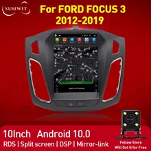 9.7 Inch Tesla Screen Car Stereo For 2012-2019 Ford Focus MK3 Car Radio Multimedia Video Player GPS Navigator Bluetooth DSP WIFI