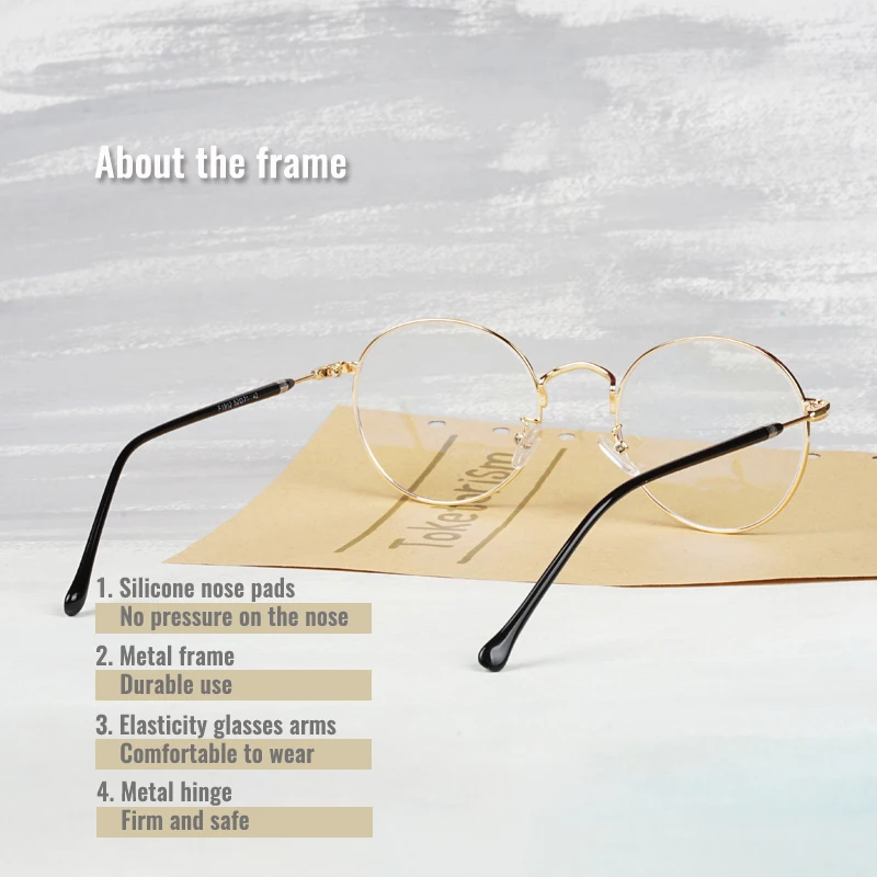 Очки компьютерные Toketorism для мужчин и женщин винтажные очки с защитой от синего