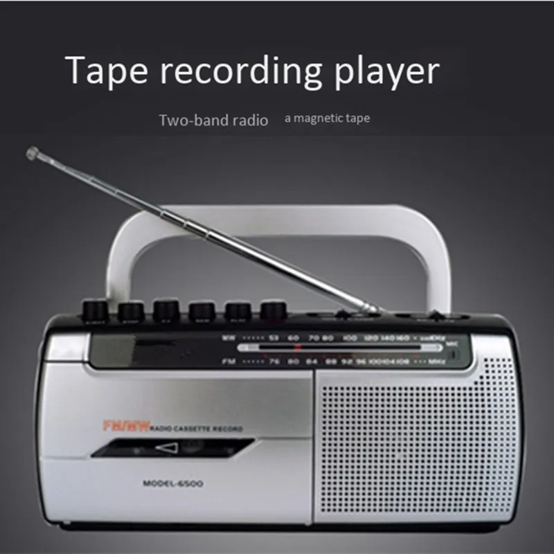 Магнитофон walkman кассета Студенческая машина FM/MW радио портативный динамик запись звука аудио воспроизведение AC DC мощность