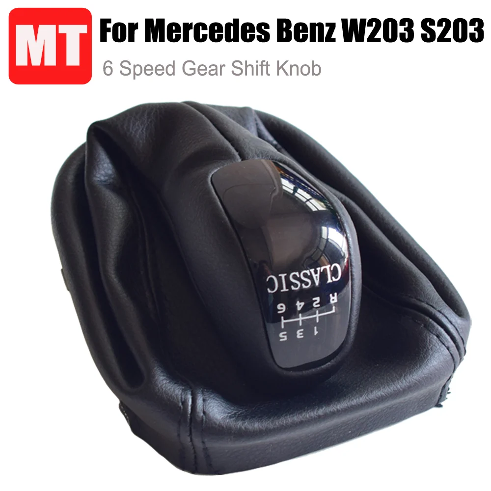 

5 6 Speed Gear Shift Knob For Mercedes-Benz C-Class T-Model 2005-2007 S203 C 280/C 350 MT Car Stick Lever Shifter Gaitor Boot