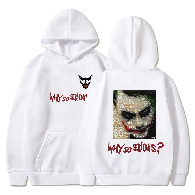 Толстовка Haha Joker мужская с принтом Свитшот в стиле хип хоп забавная зимняя