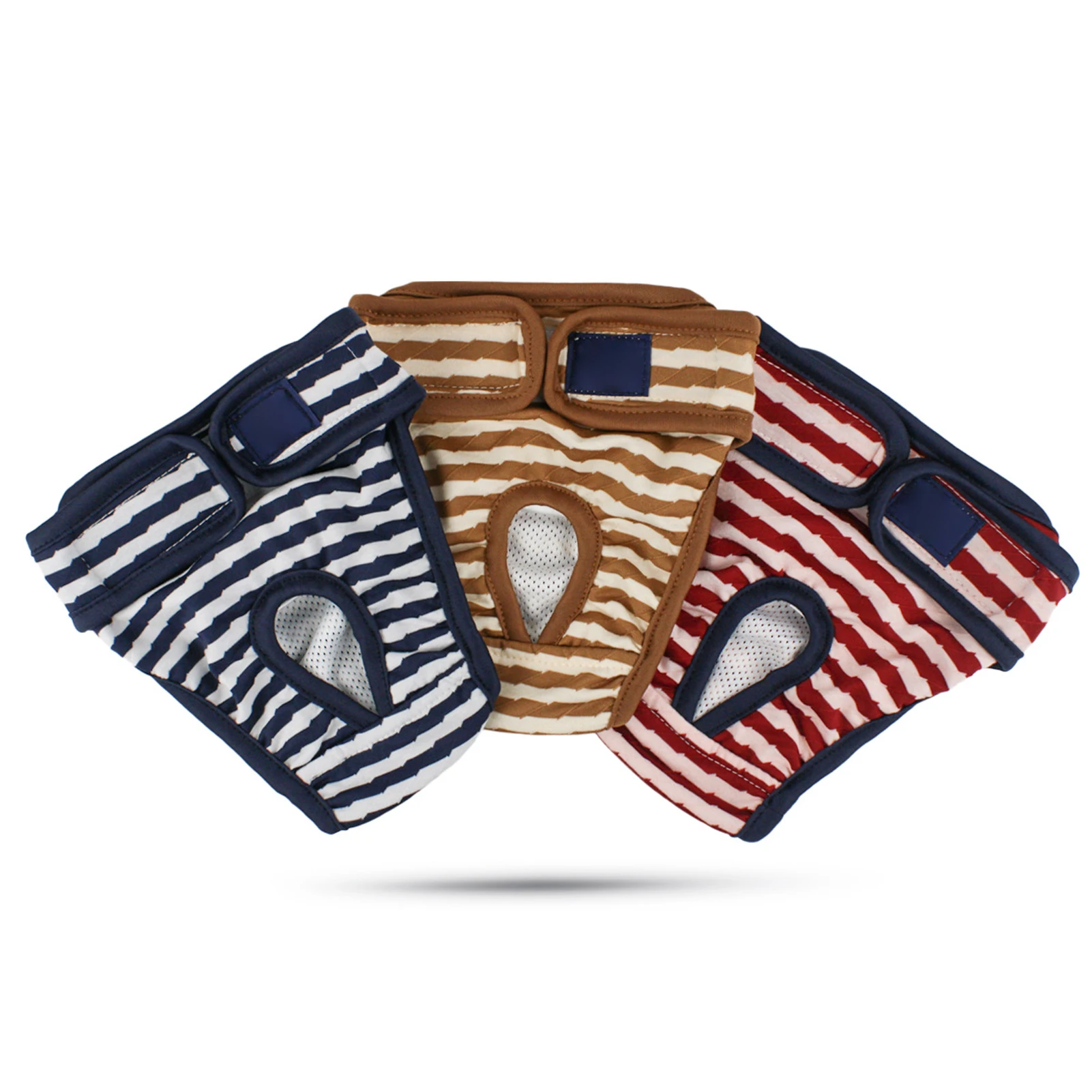 

Dog Physiological Pants Striped Adjustable Cotton Pet Costumes Supplies for Daily Wear