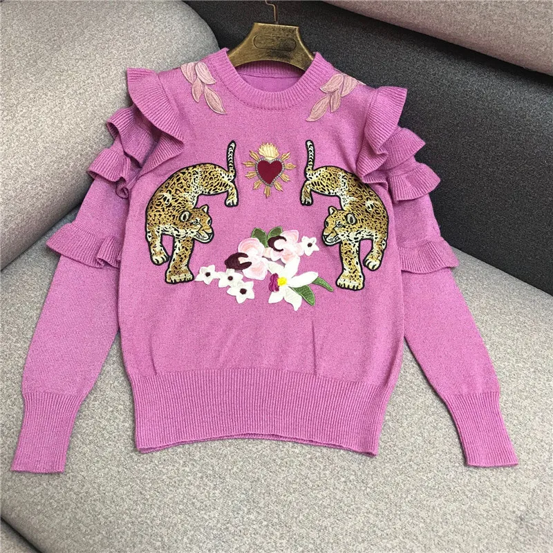 

Модные женские свитера WZ12750 2021, подиумная роскошная женская одежда известного бренда в европейском стиле для вечеринки