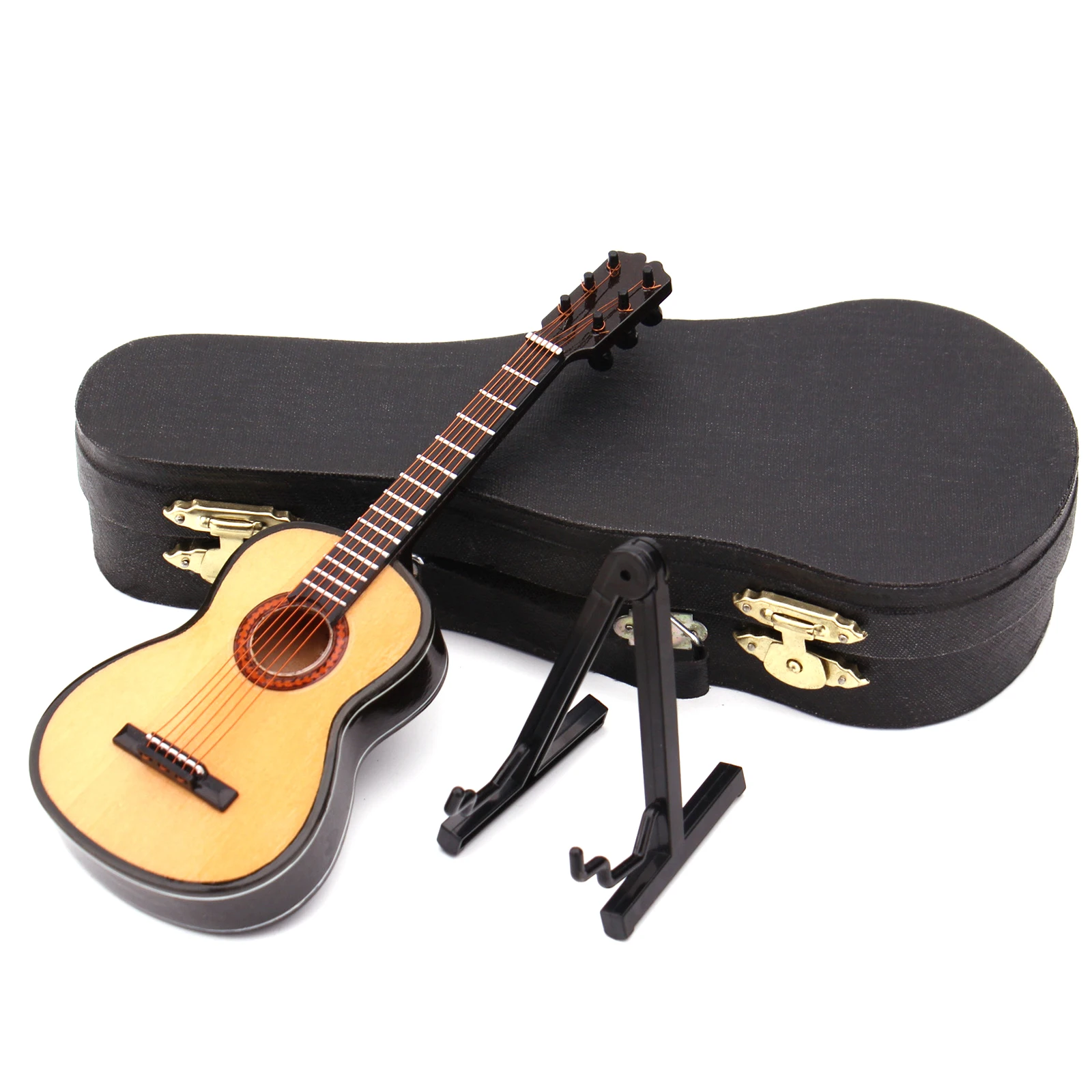 

Ornamental Miniature Replica Guitars Mini Classical Guitar/Electric Guitar Model Holiday Ornament QW