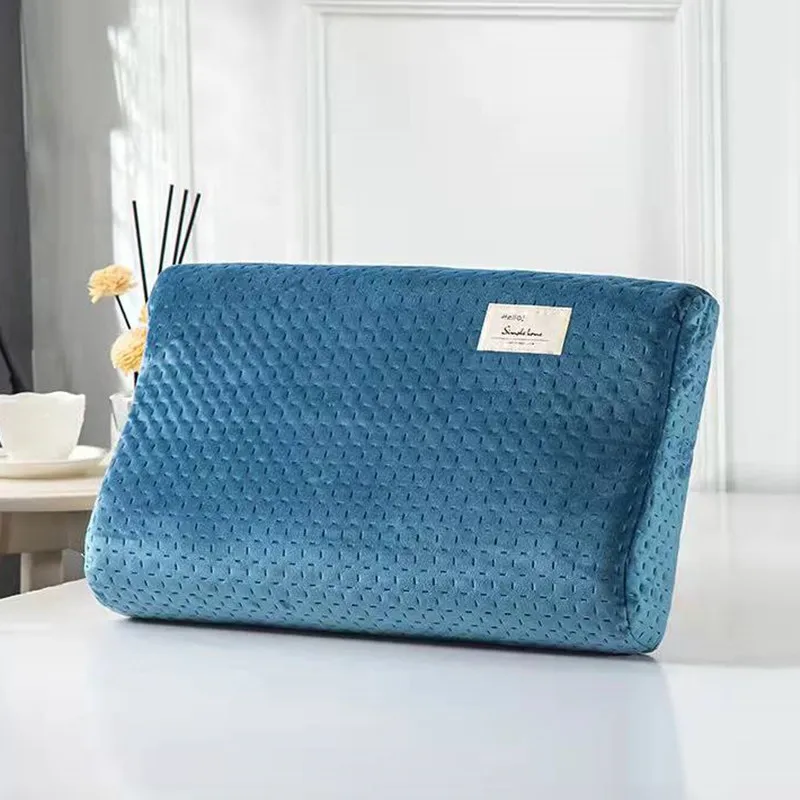 

Pillowcase Cotton Winter Solid Color Silky Velvet Soft Latex Pillow Case Memory Pillow Cover Bedding