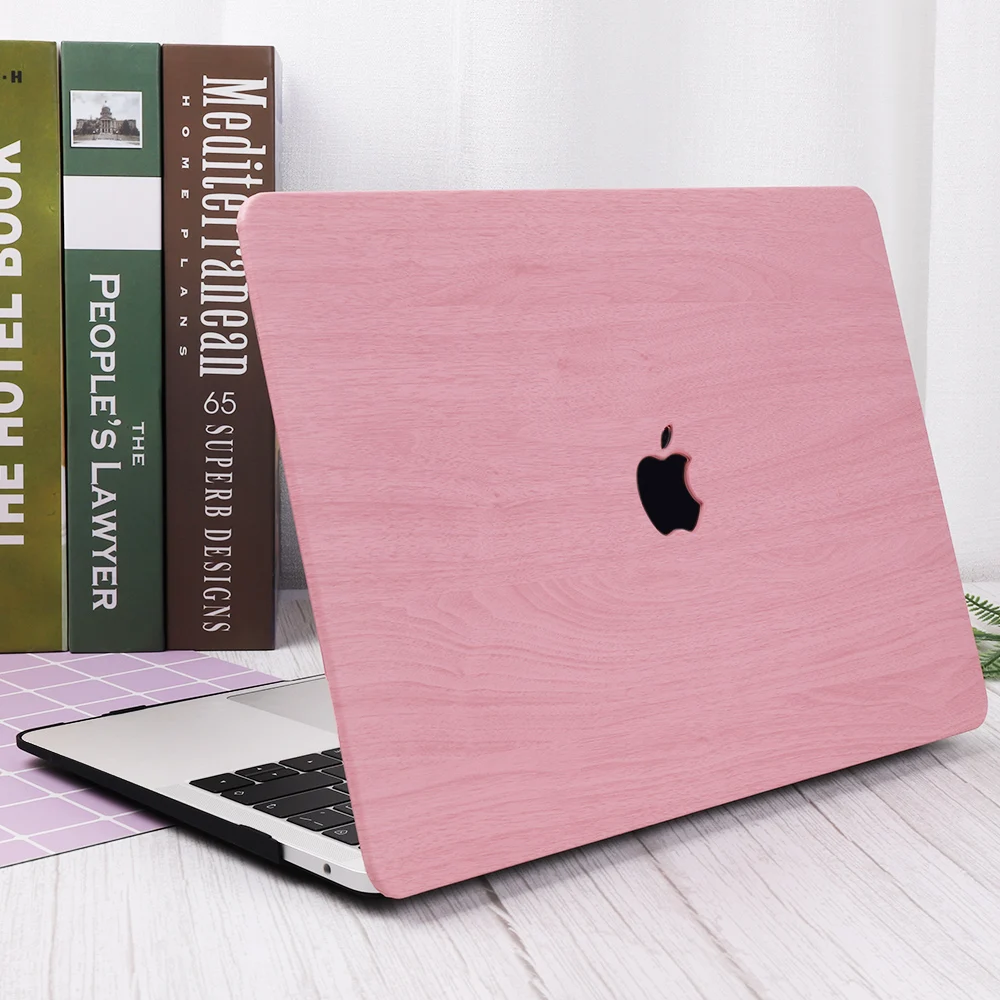 Чехол для ноутбука MacBook Air Pro retina 11 12 13 15 дюймов деревянный зернистый пластиковый жесткий чехол Pro 13,3 15,4 Touch bar