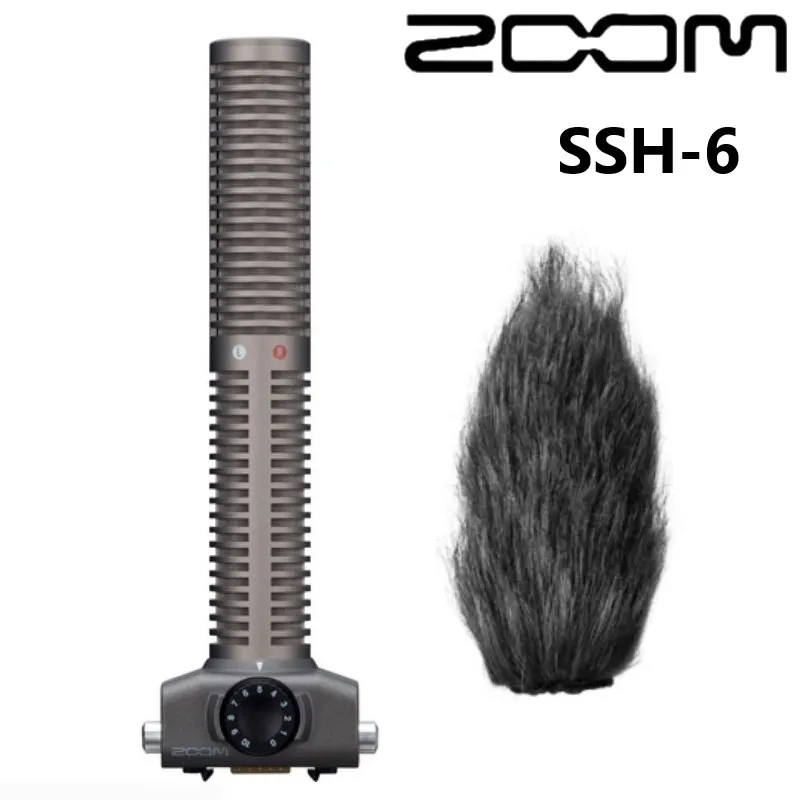 Микрофон ZOOM SSH6 SSH 6 Stereo Shotgun со средней стороны для записи профессионального шума