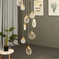 led pendant lights crystal simple light fixtures creative hanging lamp for kitchen living room dining room hotel luxury decor