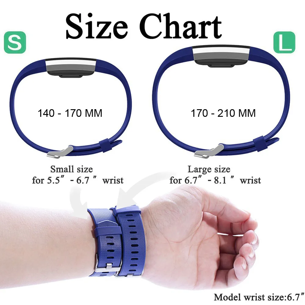 Новинка 21 цвет Tpu Starp для браслета Fitbit Charge 2 умные часы аксессуары браслет sport |