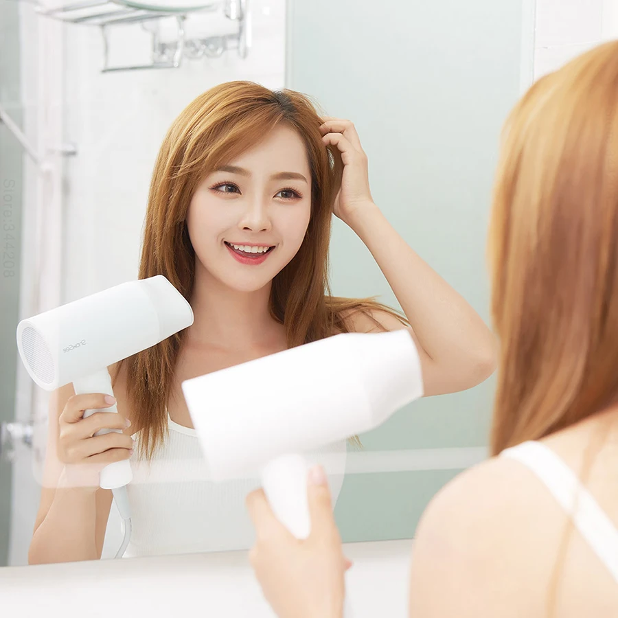 

Neuer Xiaomi Youpin Haartrockner Negativion 1800W Hair Care Professional Schnelltrocknender tragbarer Haartrockner