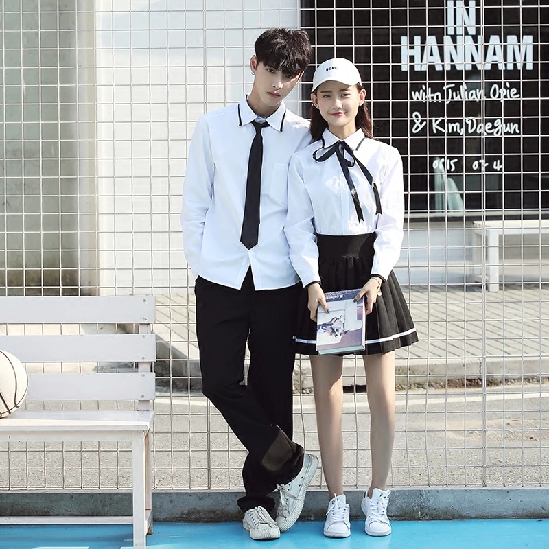 Униформа для учащихся старших классов Мужская и Женская Студенческая одежда