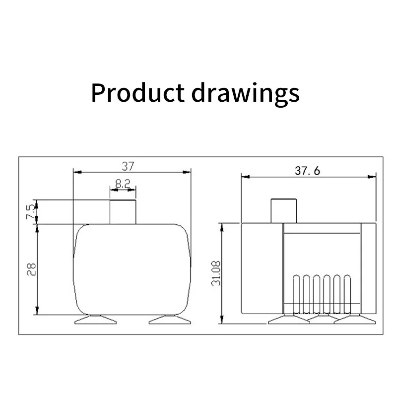 Многофункциональный Бесщеточный Водяной насос микро помпа постоянного тока 12 В