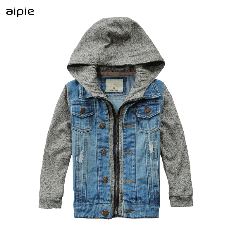 Новые детские куртки из джинсовой ткани модные Цвет одинаковая рукав Стиль