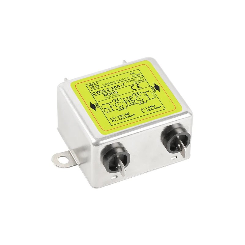 Вставка подключения однофазная Высокая производительность EMI AC 220V