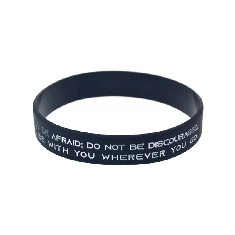 1 шт Джошуа 9 будьте сильны и ухаживайте не бойтесь религиозная вера силиконовый