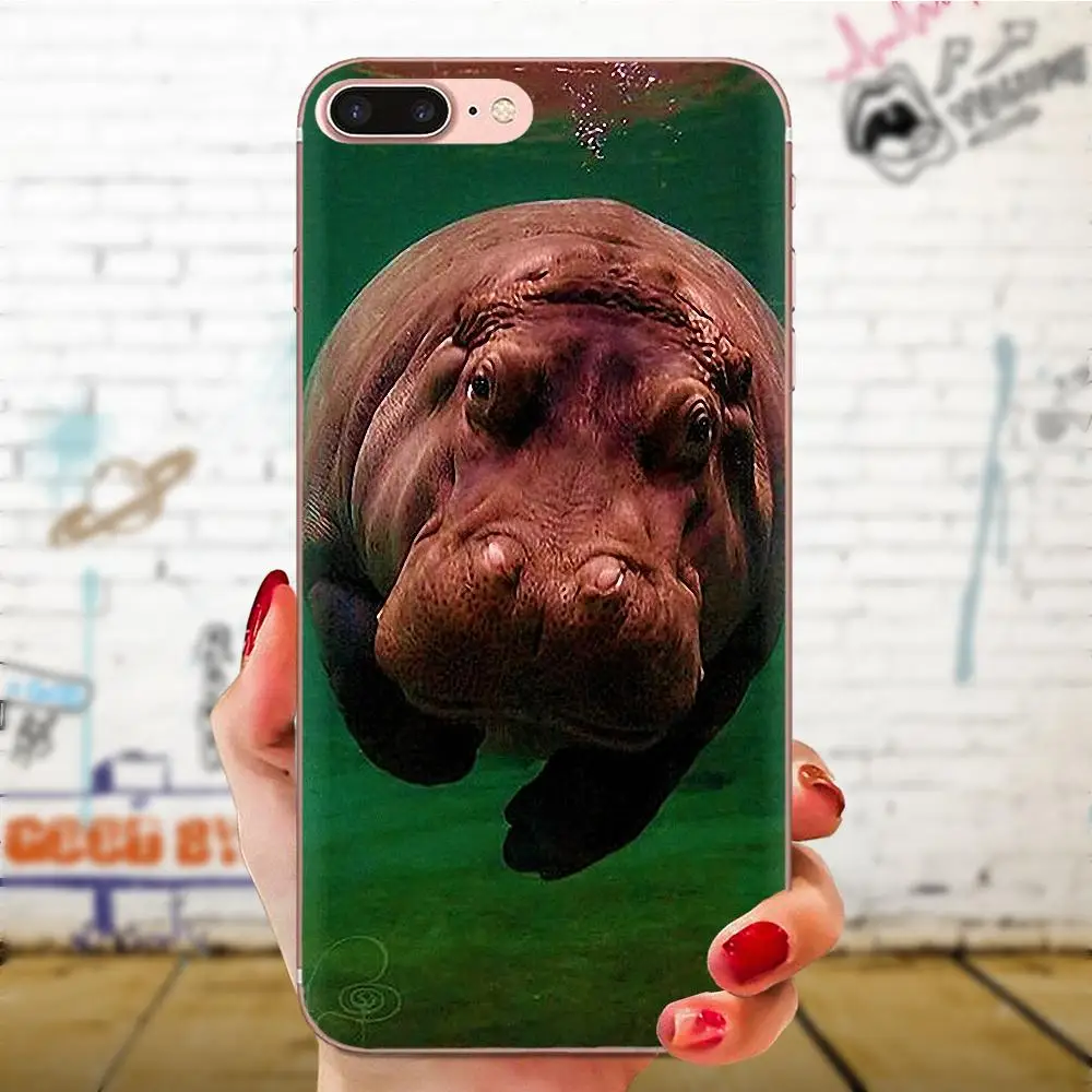 Aninal Hippo Cow For Samsung Galaxy Note 5 8 9 S3 S4 S5 S6 S7 S8 S9 S10 5G mini Edge Plus Lite Cartoon Pattern Phone Case | Мобильные