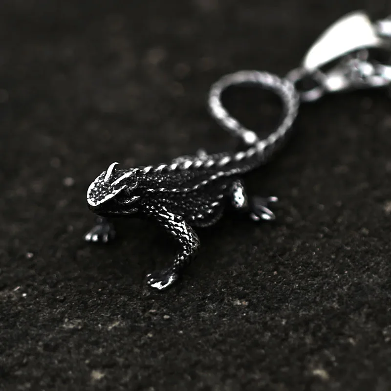 Стали солдат уникальный нержавеющая сталь ящерица кулон для человека личности
