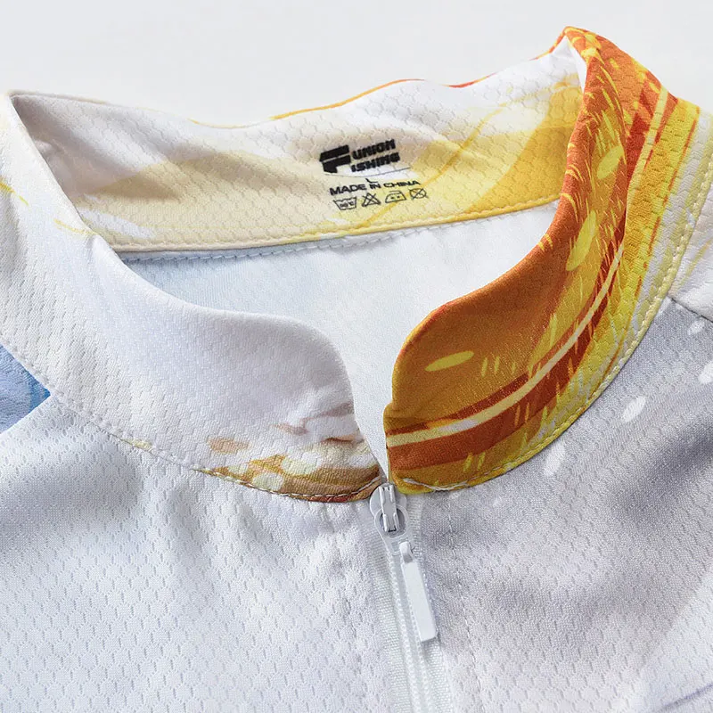 Мужская дышащая футболка SPATA для рыбалки быстросохнущая с коротким рукавом