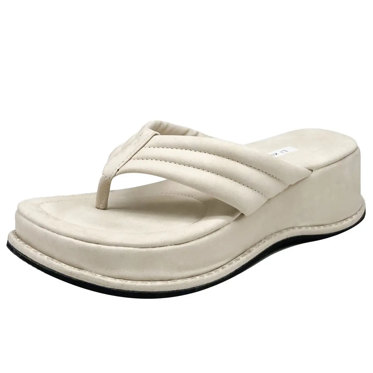 

Shoes Woman 2021 On A Wedge Slippers Soft Platform Luxury Slides Pantofle Rubber Flip Flops Low Comfort Designer New Hawaiian Ro