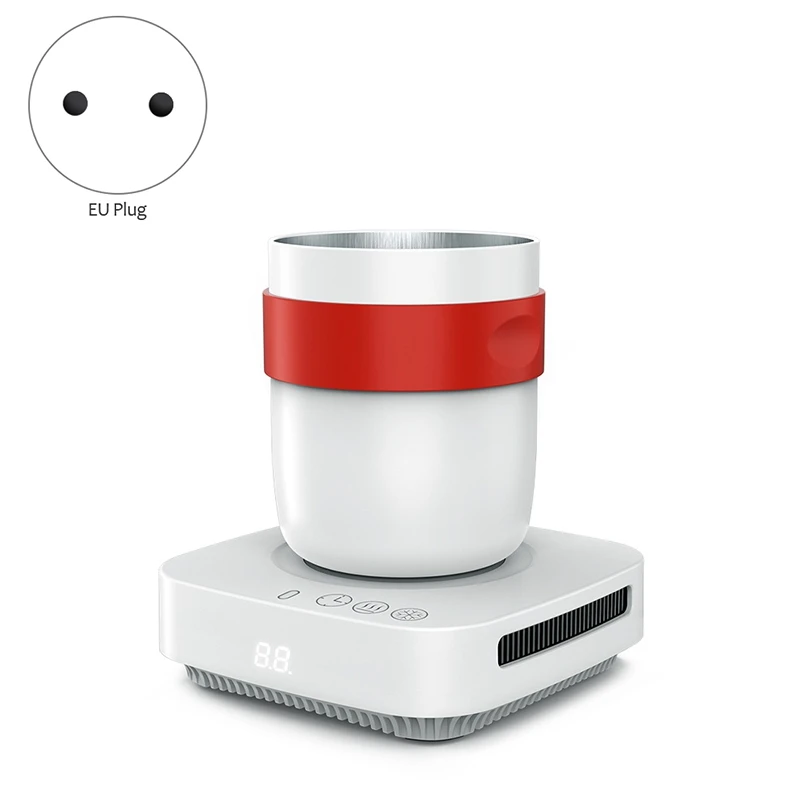 2 в 1 офисная домашняя кружка для кофе чая напитков подогреватель и охлаждающая