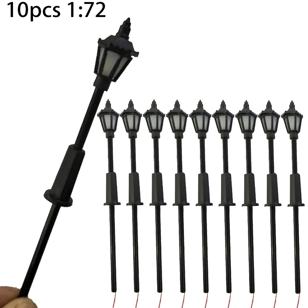 

00 Gauge Street Lights Models 10X 1:72 Accessories LED Plastic Railway