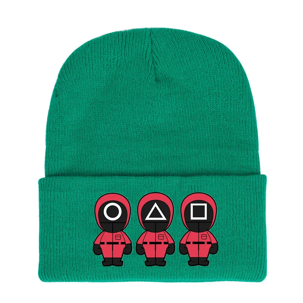 Gorro de punto de Navidad para hombre, mujer, ni&ntilde;o y ni&ntilde;a, gorro de punto de moda urbana de Corea, sombreros de fiesta al aire libre para invierno y oto&ntilde;o-4