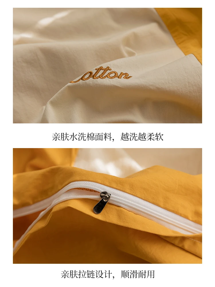

Simple Cotton Bedding Set Full Size Comfortable Pillowcase Double Bedding Set Bedroom Hotel Parure De Lit Home Textile DF50SJT