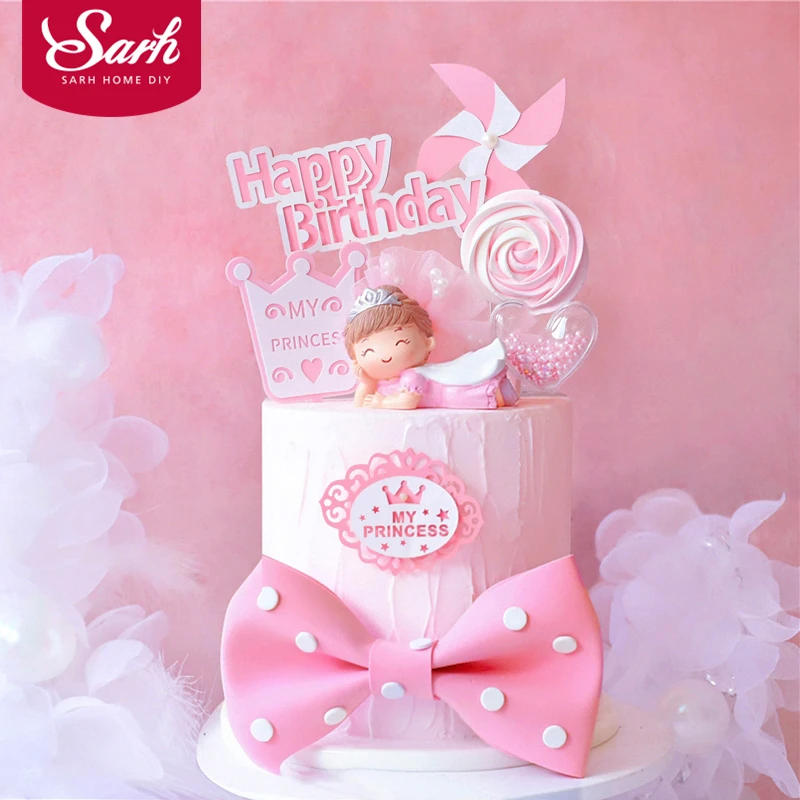 Смола пустышка принцесса детская коляска украшение леденец с днем рождения торт