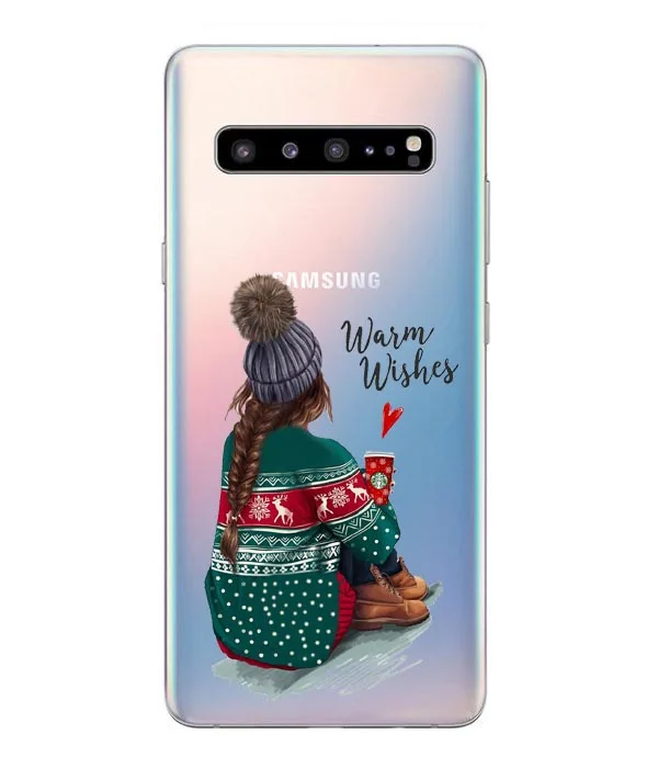Мультяшный Рождественский чехол для samsung Galaxy S10 Lite S10 Plus, мягкий чехол для телефона с Санта Клаусом для samsung S6 S7 Edge S8 S9 Plus, чехол