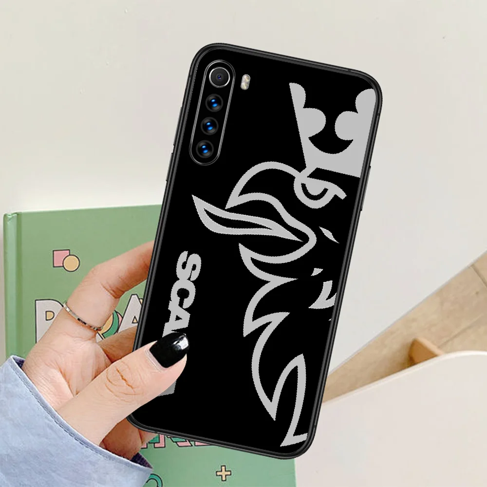 

Scanias Phone Case For Xiaomi Redmi Note 7 8 8T 9 9S 4X 7 7A 9A K30 Pro Ultra black Cell 3D Prime Luxury Etui Soft Funda Tpu