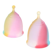 1pcs women cup colorful soft silicone menstrual cup feminine hygiene menstrual lady cup health care period cup size s l hot