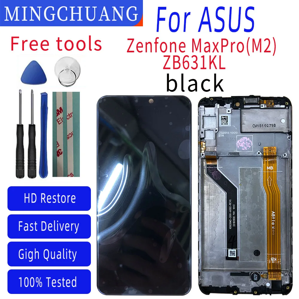 ЖК-дисплей 6 26 дюйма для ASUS Zenfone Max Pro M2 ZB631KL сенсорный экран дигитайзер стеклянная