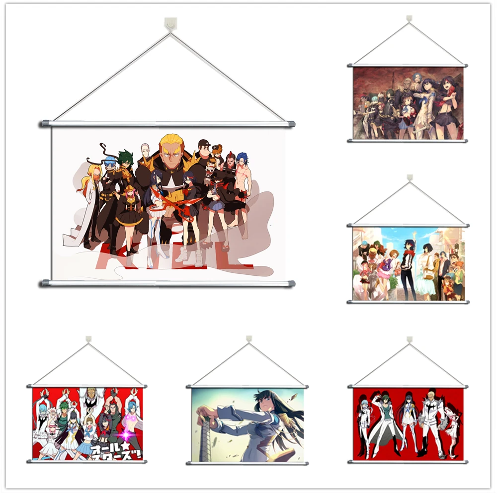 

Аниме Kill La Kill Matoi Ryuuko Kiryuuin Satsuki, сплав, ткань, настенный плакат, Свиток