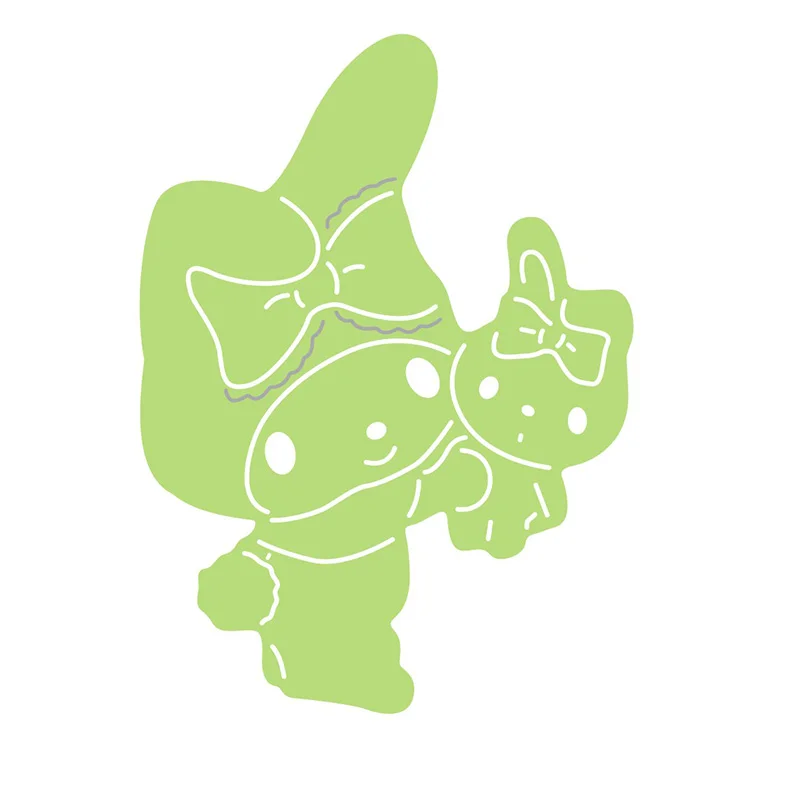 Новинка 2021 металлические Вырубные штампы в виде милого кролика животного для