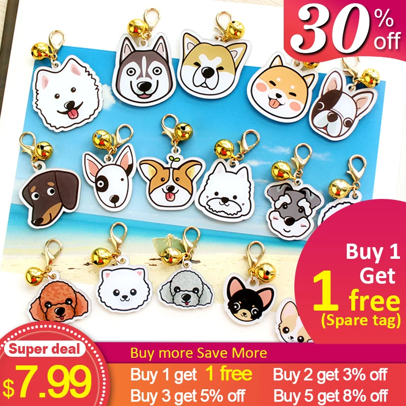 Персонализированная бирка для собак с знаком акриловая ручной работы ошейника