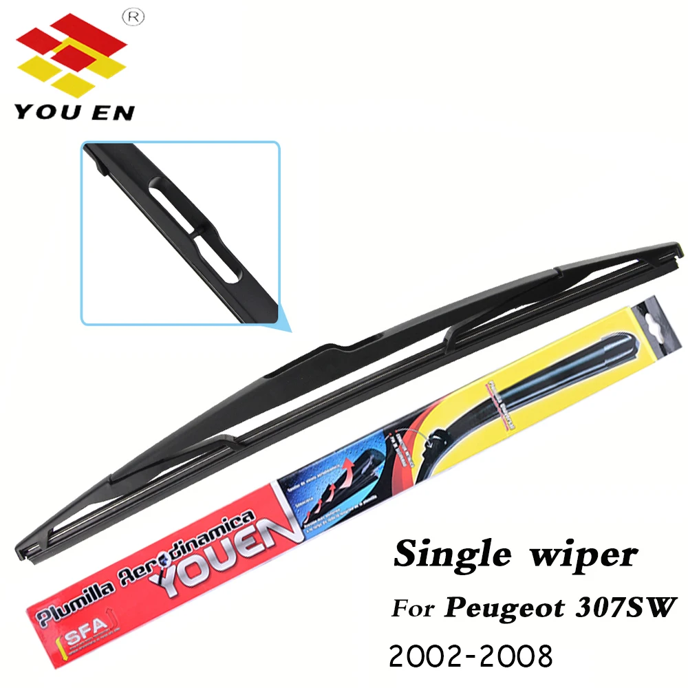 YOUEN Wiper 1" Задняя щетка стеклоочистителя для peugeot 307 2001-2008 лобовое стекло заднего стекла