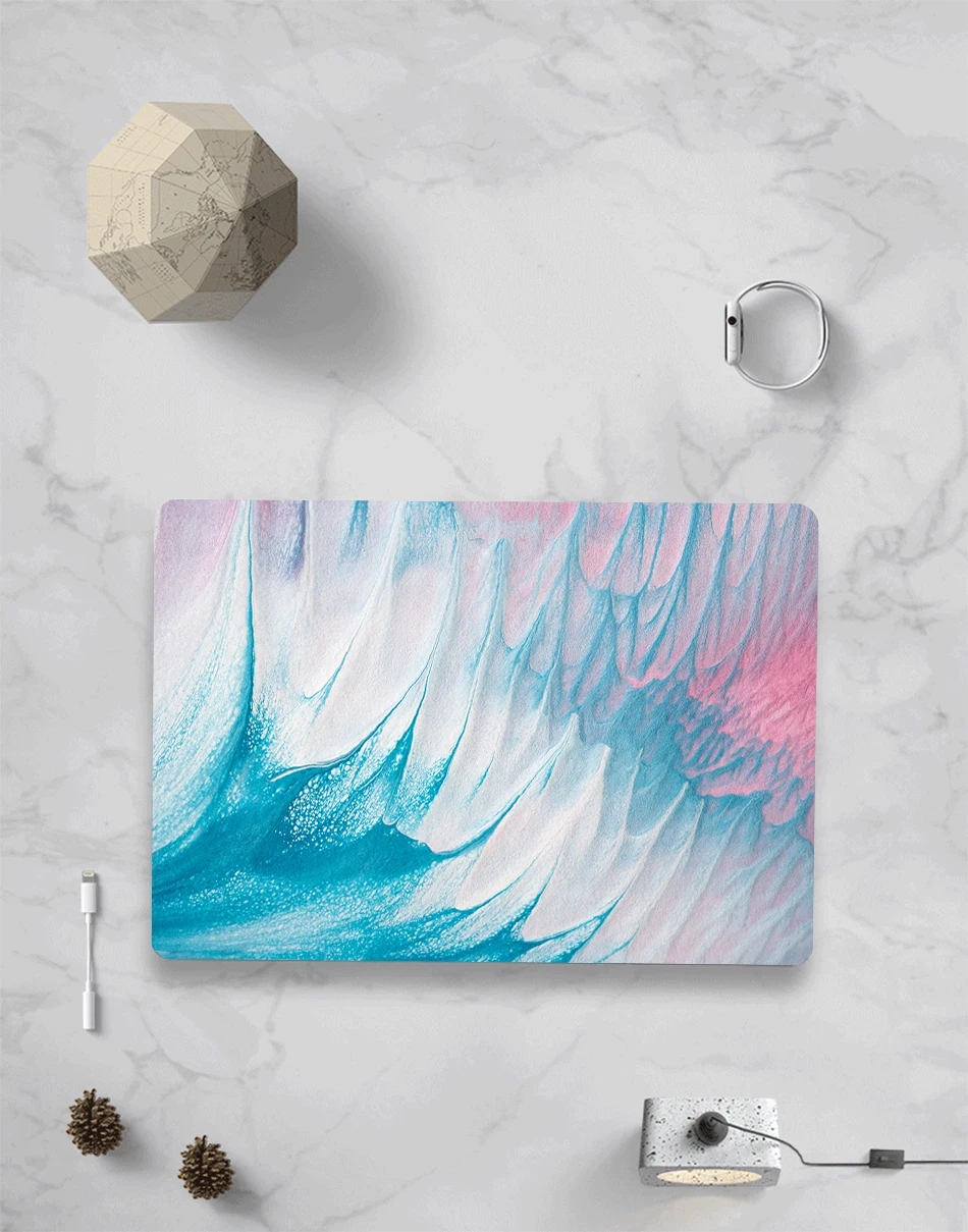 MTT Акварельная сумка для ноутбука, чехол для Macbook Air Pro retina 11 12 13 15 дюймов с сенсорной панелью, чехол для ноутбука+ чехол для клавиатуры