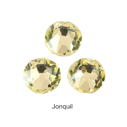 Jonquil 2088 граненые Стразы отличного качества для ногтей с плоской задней поверхностью, много цветов, стразы для украшения ногтей Y3813 - Цвет: Jonquil