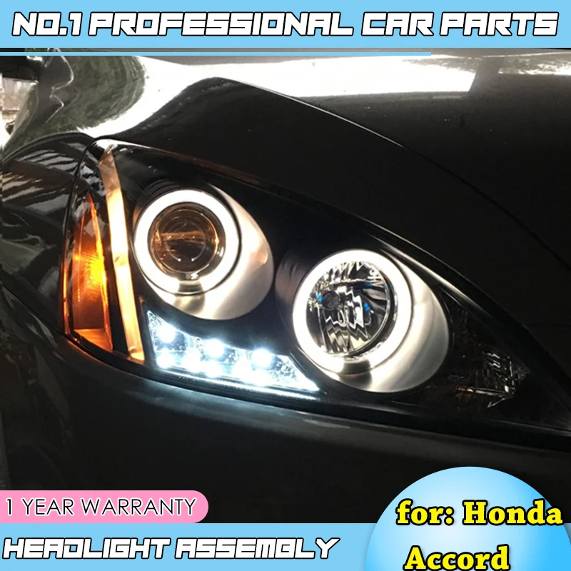 Автомобильные аксессуары фары-для Honda Accord 2003-2007 светодиодные фары DRL HID Ксеноновые