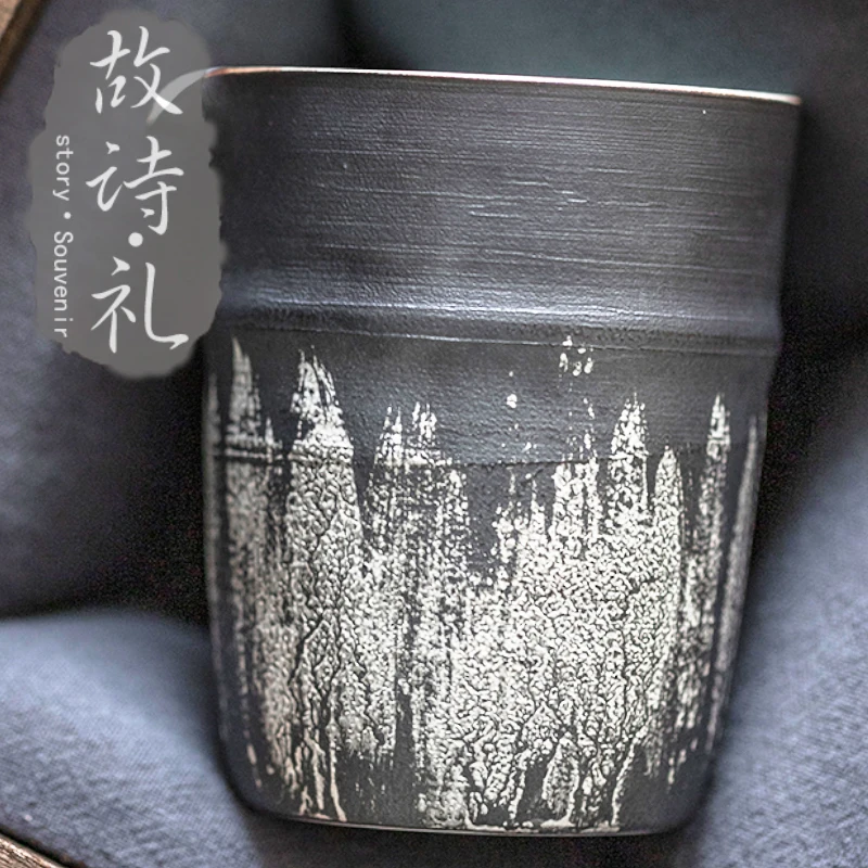 Стильная поэзионная церемония Цзиндэчжэнь гупин ручной Матовый Ретро-цвет в