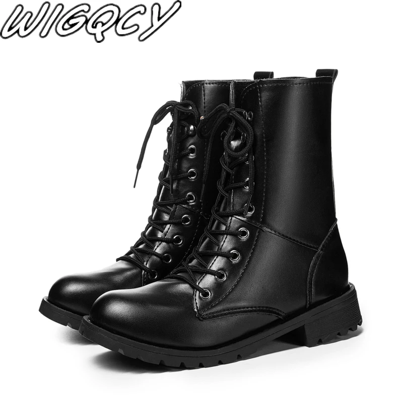 2021 г. Модные Кожаные ботфорты с высоким берцем бархатные сохраняющие тепло Zapatos De