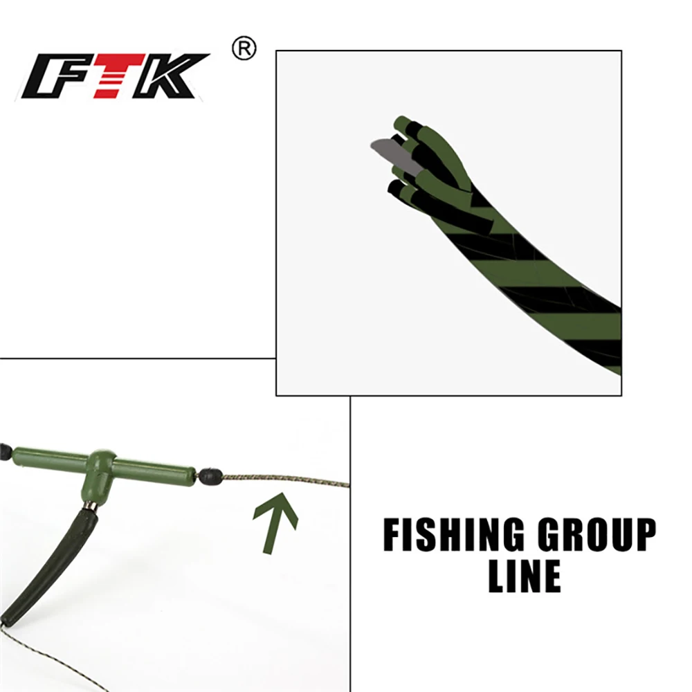 FTK 10M 10LB-60LB Line Braided Wire Core Carp Fishing PE Hook Link Tackle For | Спорт и развлечения