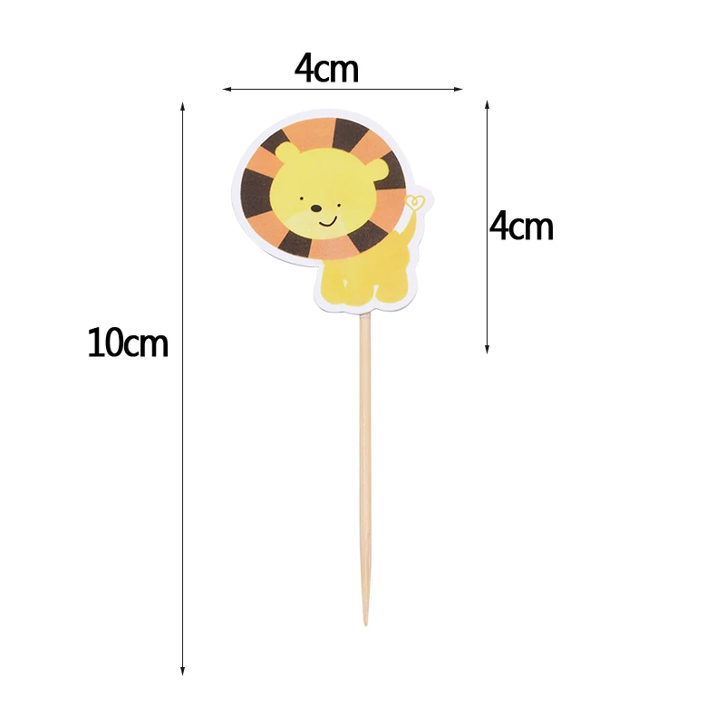 Джунгли принадлежности для тематической вечеринки мультфильм милый лев тигр