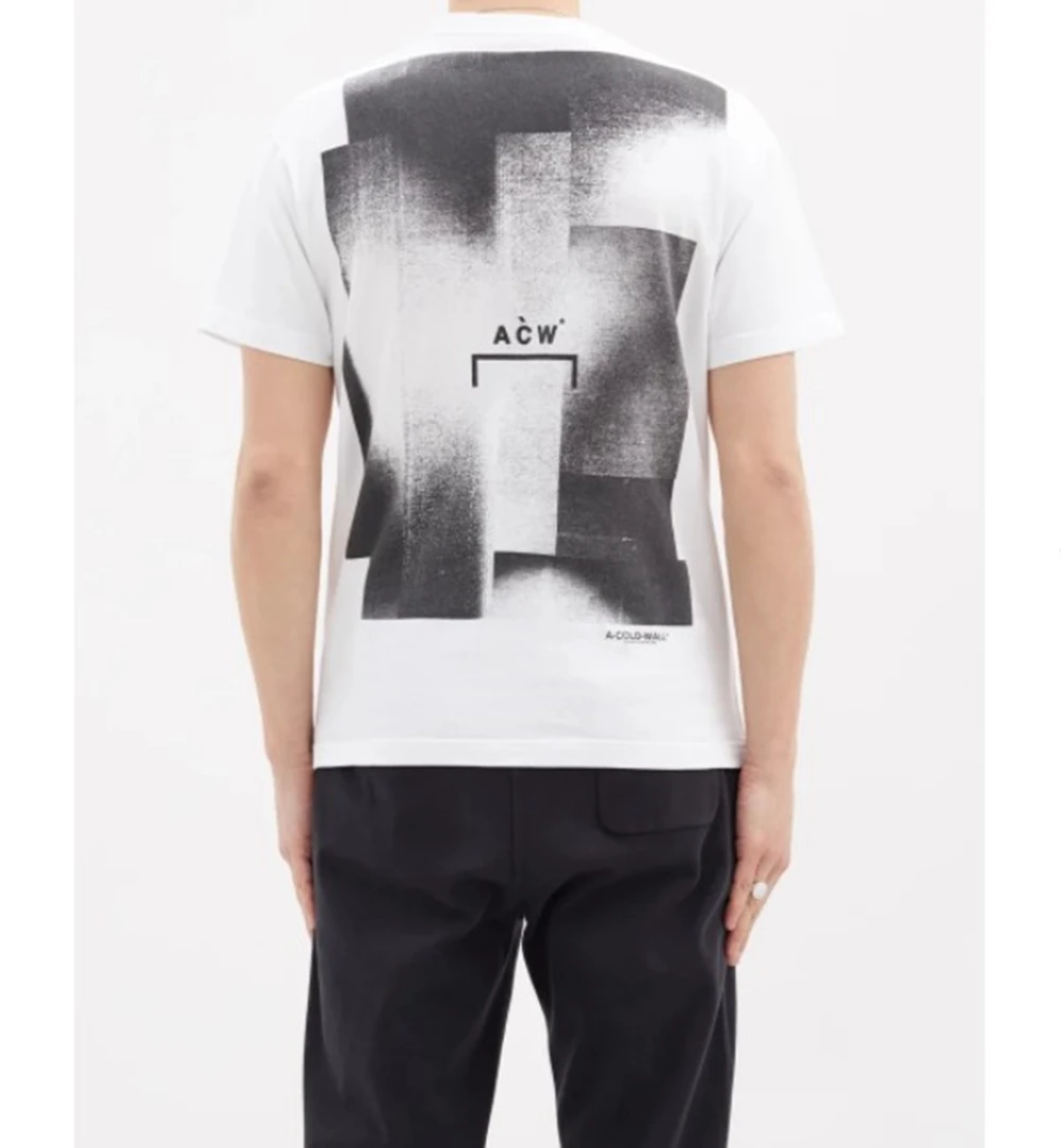 

ACW A COLD WALL SS21 Inkjet Graffiti Short Sleeve T-shirt Black White S M L XL